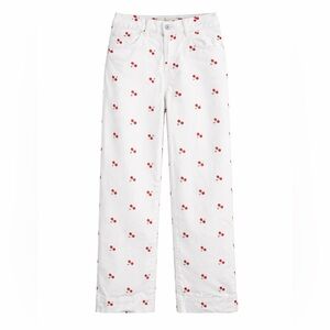 Bagatelle Cherry Jeans Coquette Aesthetic Y2K Straight Leg High Rise- Size 8